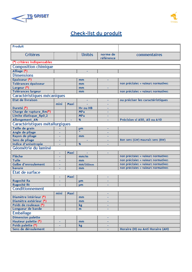 Check list